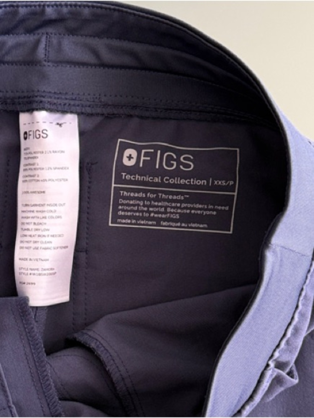 Women's Figs Scrub Uniform set XXS/XXSP - Picture 7 of 9